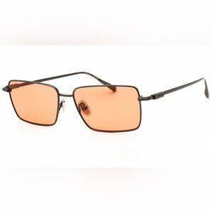 Salvatore Ferragamo Metal Sunglasses with Orange Lenses (NWT)